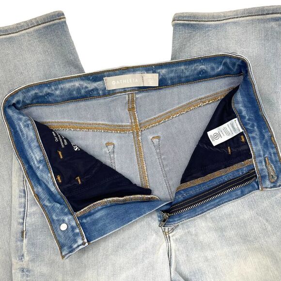 Athleta Sculptek Straight Leg Ankle Jeans Sz 0 - Picture 4 of 8
